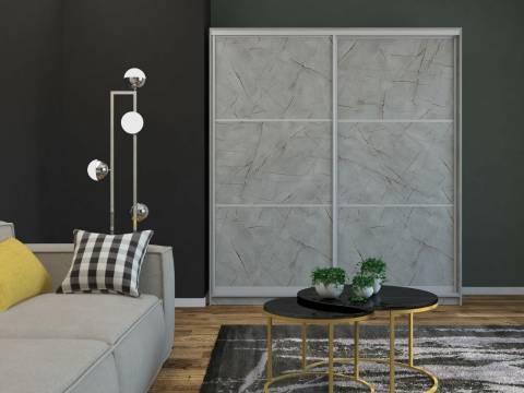 Шкаф-купе Ксения 1600 тройной ЛДСП Каспий светлый