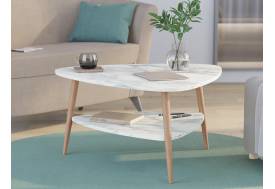 Стол журнальный Дельта Белый мрамор