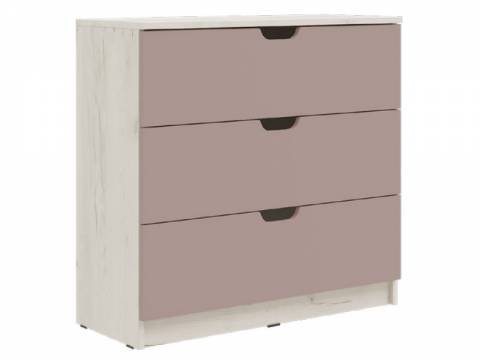 Комод 3 ящика (800) Юниор-4 Шарли Pink