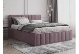 Кровать 1400 Лана пудра велюр
