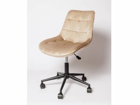 Кресло HOC-1022 Бежевый вельвет