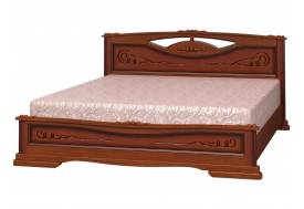 Кровать Елена-3 1400 Орех