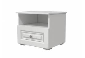 Тумба прикроватная 1 ящик Олимп Белый