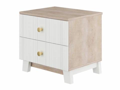 Тумба прикроватная Ланзетти жемчуг