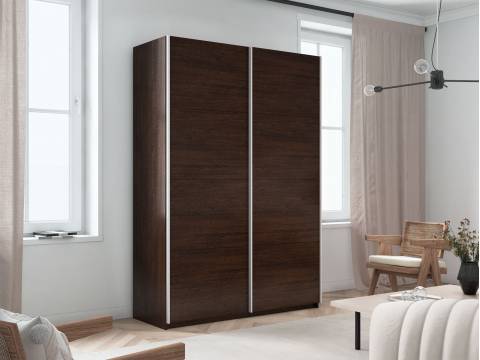 Шкаф-купе Прайм 2-х дверный 1400 два ДСП Венге