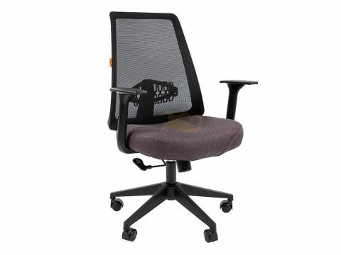 Офисное кресло Chairman 535 Россия LT ткань черный/серый