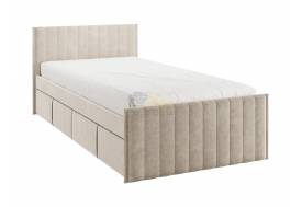 Кровать с ящиками Твикс цвет велюра капучино