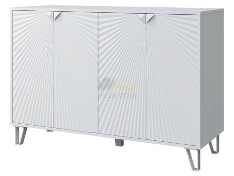 Комод Солана белый/белый снег