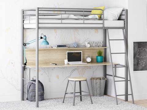 Кровать чердак Севилья 5 Серый