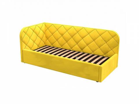 Кровать-софа Комфорт-1 Левая Ромб с ПМ велюр Магия 86