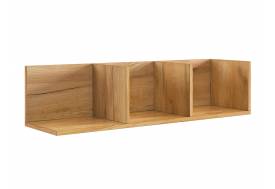 Полка навесная 2 Рич дуб крафт золотой