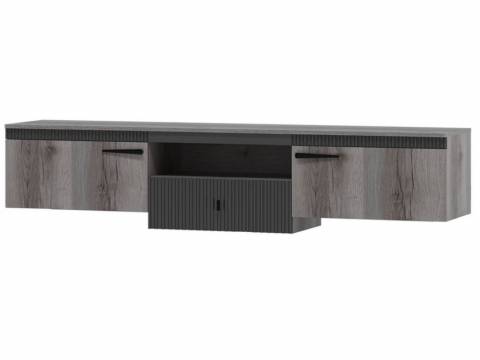 Тумба ТВ №1 подвесная на кронштейне Ольга 3 дуб делано