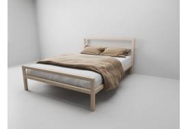 Кровать металлическая Комфорт 800 бежевая