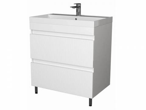 Тумба Куба Риф 60 напольная 2 ящика раковина Como 60