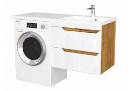 Тумба Леон Риф 57 подвесная 2 ящика раковина под Marshall 120 правая