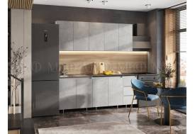 Кухонный гарнитур Челси 2000 мм Бетон светлый