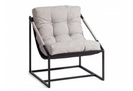 Кресло Charli Чарли без подлокотника рогожка серо-бежевый