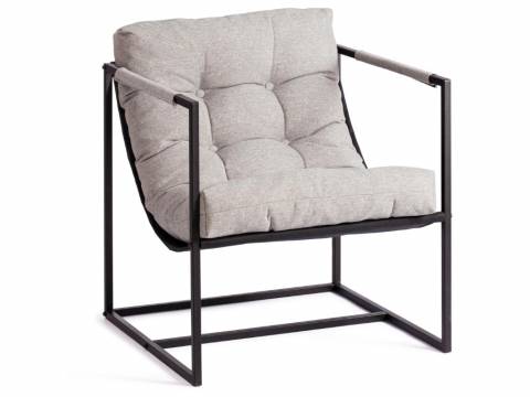 Кресло Charli Чарли рогожка серо-бежевый