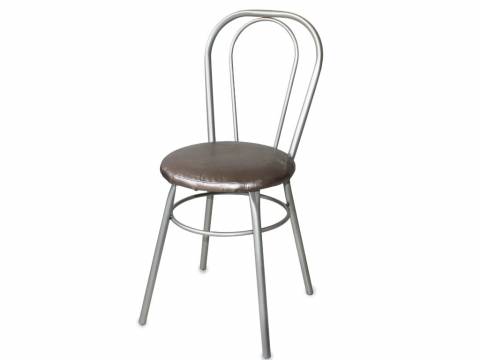 Стул №1 ДХ-8 без мягкой спинки обивка светлый перламутр