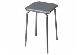 Табурет квадратный ДХ-9 обивка серебро