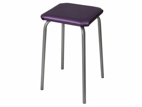 Табурет квадратный ДХ-9 обивка сиреневый
