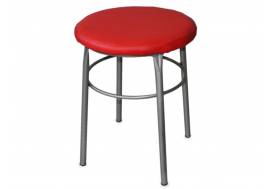 Табурет круглый ДХ-10 обивка красный