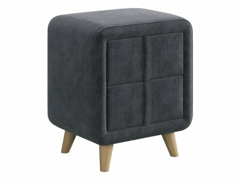 Тумба прикроватная Софи 3 грей алькантара