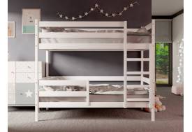 Двухъярусная кровать без крыши белый 80х160 см