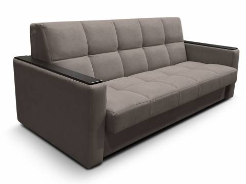 Диван Рэй 2000х2000 Клетка с прямыми подлокотниками с МДФ вивальди 8