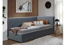 Кровать подростковая левая 800 Фрейм Страйп с подъемом вивальди 34