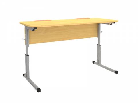Стол ученический с наклонной столешницей Лц.КР_5-7-т25 / Лц.С2ДК-16/2 ЛДСП 16 мм Лицей