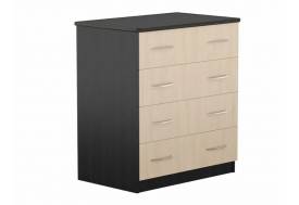 Комод 700 Дуэт Люкс с 4-ящиками Венге/дуб молочный