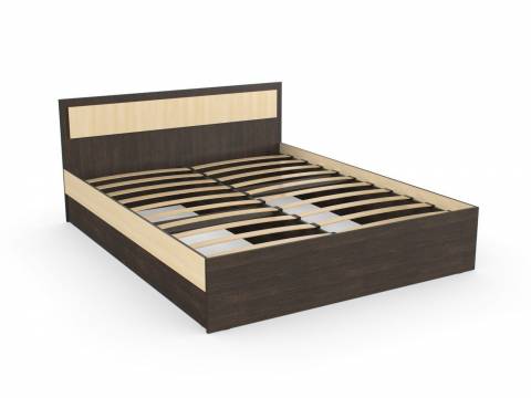 Кровать Дуэт Люкс 1400 Венге/Млечный Дуб