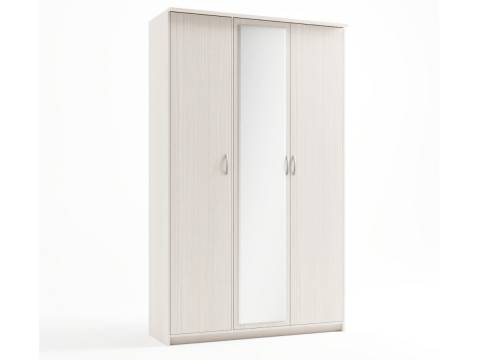 Шкаф 3-х створчатый Дуэт Люкс с зеркалом Дуб Бодега