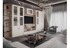 Гостиная Монако шимо светлый/сандал белый