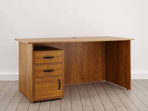 Стол с тумбой Большой (С-4) Soft однотонный