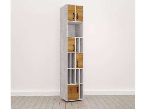 Стеллаж узкий высокий (С-13) Soft комбинированный