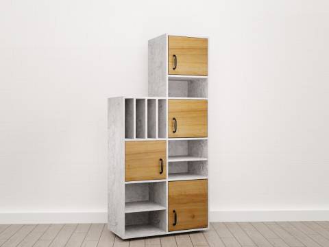 Стеллаж сложный высокий (С-18) Soft комбинированный