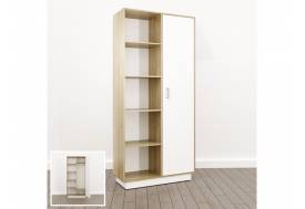 Шкаф комбинированный Правый (О-14) Eclectic lite Дуб рокпайл-белый