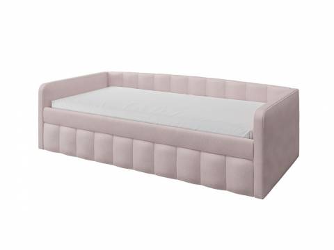 Кровать Молли 900 с выкатной частью вариант 5 пудра