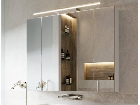 Зеркальный шкаф Univers 100 белый