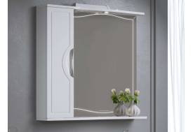 Зеркало-шкаф Monaco 80 белый левый