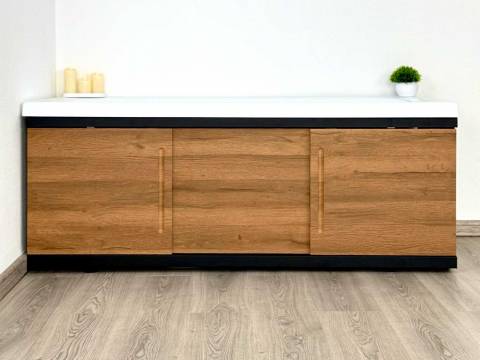 Экран под ванну МДФ Alt Black 1500 мм дуб