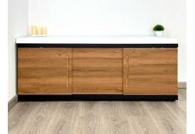 Экран под ванну МДФ Alt Black 1600 мм дуб