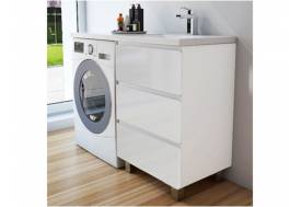 Тумба с раковиной Dallas Luxe 1100 напольная 3 ящика правая