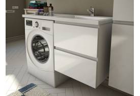 Тумба с раковиной Dallas Luxe 1150 навесная 2 ящика правая