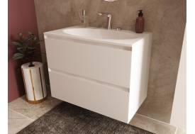 Тумба с раковиной Malta 1000 навесная 2 ящика