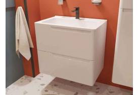 Тумба с раковиной Kare Luxe 700 навесная 2 ящика