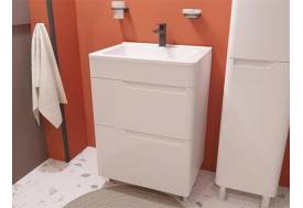 Тумба с раковиной Kare Luxe 600 напольная 2 ящика