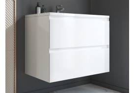 Тумба с раковиной Quadro 800 навесная 2 ящика